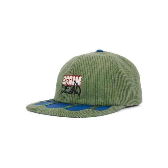 Brain Dead Sludge Twill 6 Panel Hat Cap Corduroy Green NEW - Picture 4 of 10